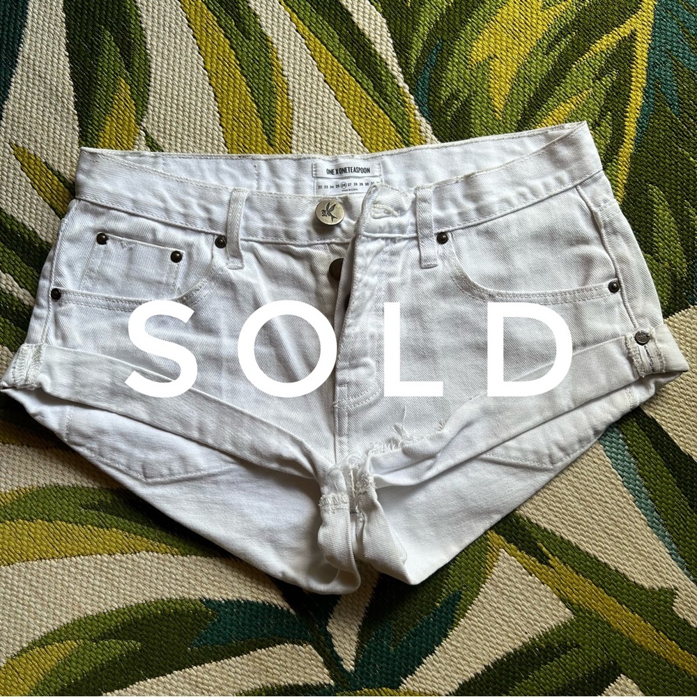 One Teaspoon low rise short shorts 100% cotton